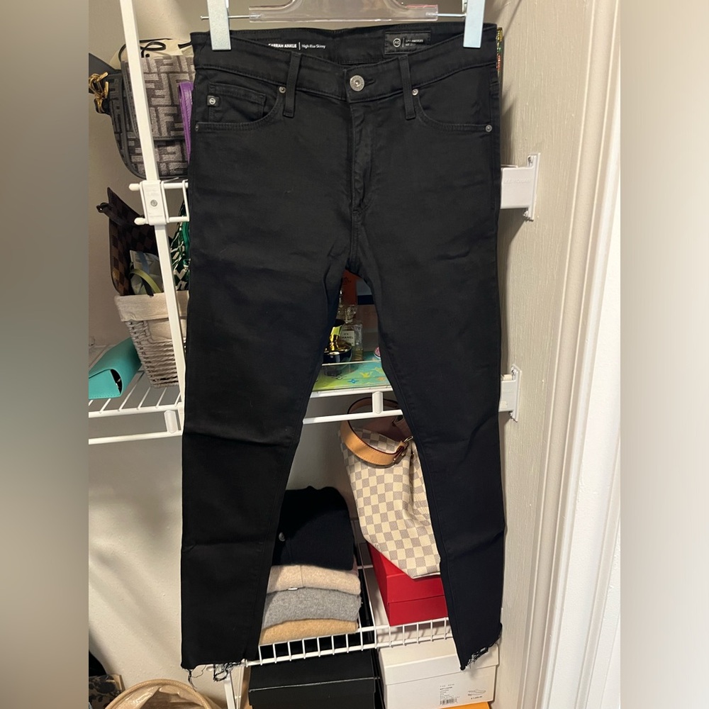AG Farrah ankle black jeans size 27
